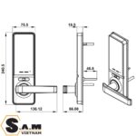 Khóa điện tử Hafele EL7000-TC thân lớn