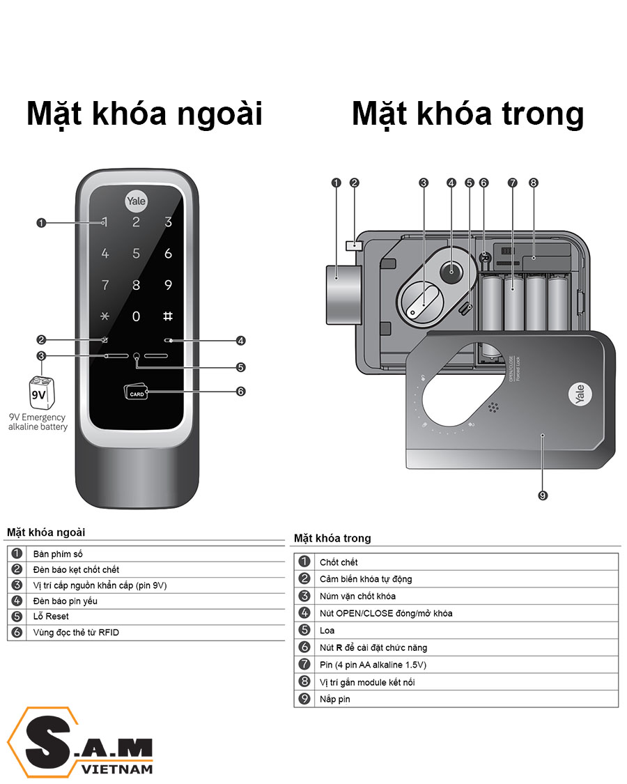 Khóa điện tử Yale J20A
