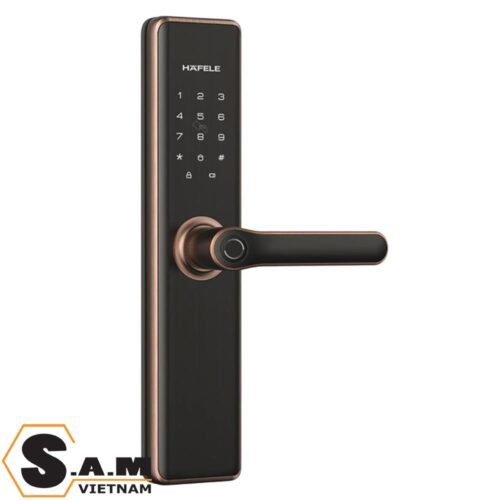Khóa điện tử Hafele DL7600 đồng bóng