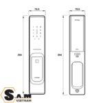 Khóa vân tay Hafele PP8100 đen mờ