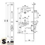 Khóa vân tay Hafele PP8100 đen mờ