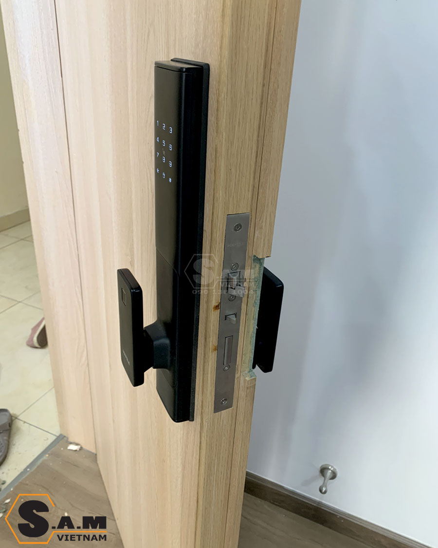 Lắp đặt khóa thông minh Hafele PP8100 tại chung cư Tecco Bình Tân