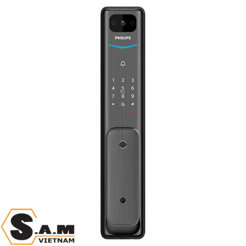 Khóa điện tử có camera Philips Alpha-V-5HWS Black