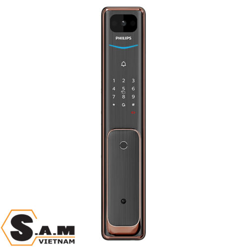 Khóa thông minh có camera Philips Alpha-V Copper