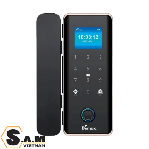 Khoá điện tử vân tay cửa kính Demax SL800 G