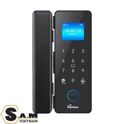 Khoá vân tay cửa kính Demax SL800 G-SD