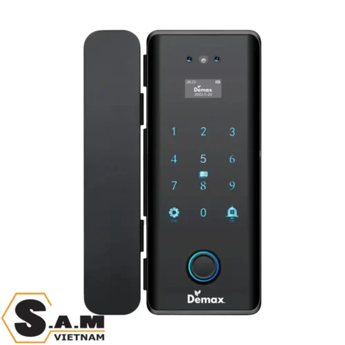 Khoá thông minh Face ID cửa kính Demax SL900 G Black